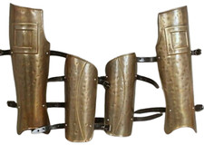 Medieval Knight Wrist Armor Leg Arm Bracer Armor Cosplay Warrior LARP Costume