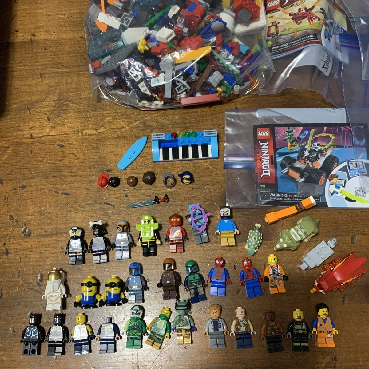Legos Lot With Star Wars Minecraft Minion Spider Man Jurassic