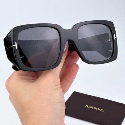 Tom Ford FT1035-N RYDER 01A BRAND NEW Sunglasses Black Smoke Gray Square Women Tom Ford Women Sunglasses Black Smoke Grey Square FT1035-N  main image 3