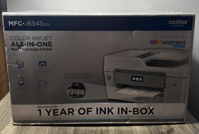 NEW Brother MFC-J6545DW Color Inkjet Wireless Duplex All-in-One Printer Sealed!