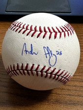 ANDREW HEANEY SIGNED AUTOGRAPHED OML BASEBALL!  Angels, Rangers, Pirates!