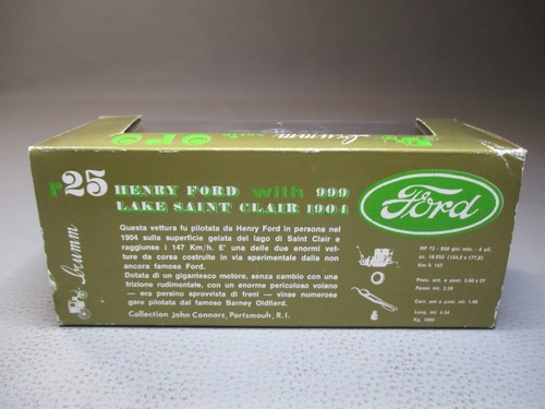 LG2378 BRUMM ORO R25 1/43 1:43 Voiture Ford 999 Lake Saint Clair 1904 marron - Imagen 11 de 13