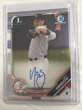 2019 Bowman Chrome Prospect #CPA-NG NICK GREEN  Auto Yankees Baseball