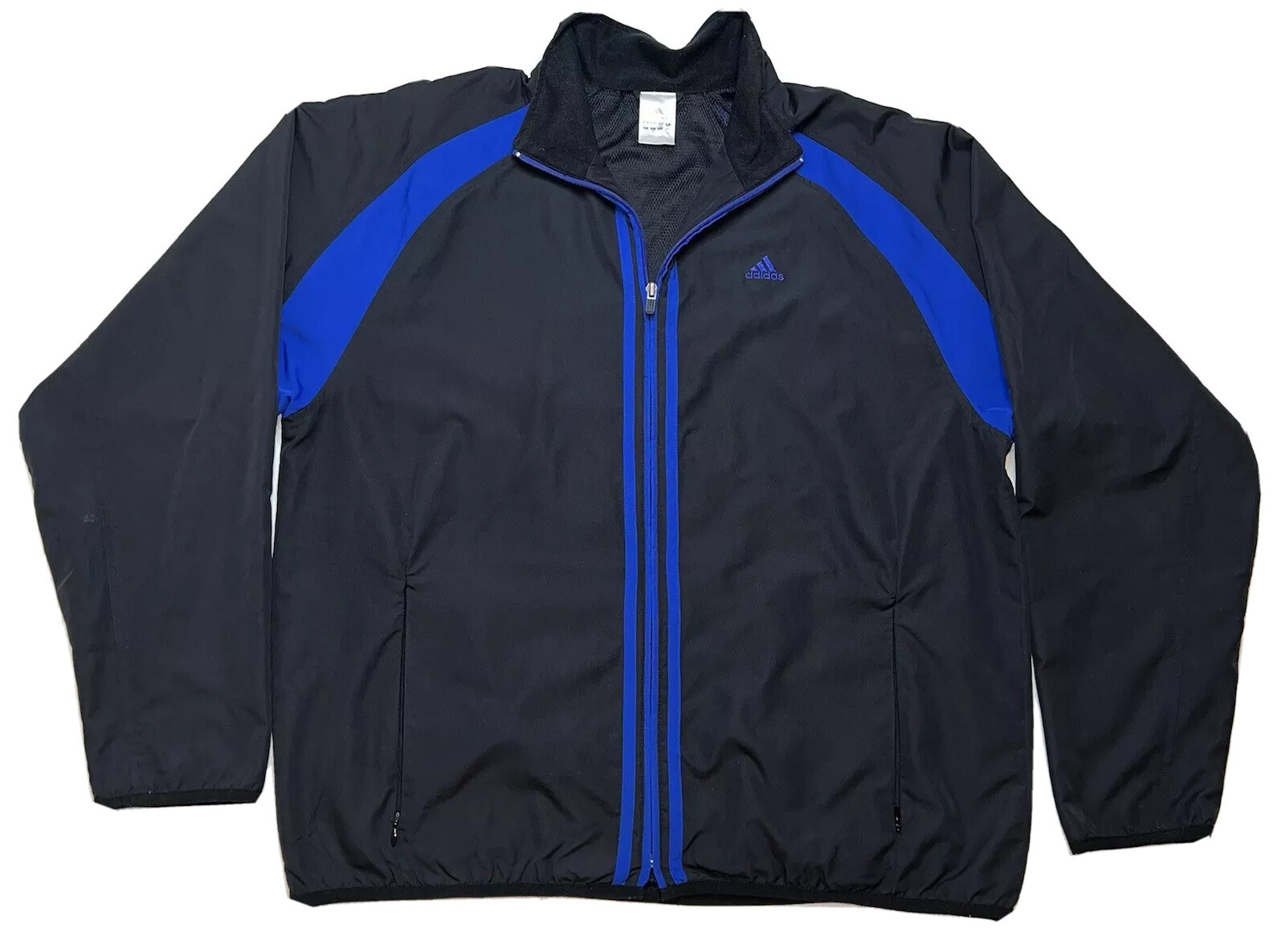 Adidas Mens Track Jacket Sz M Zip Front 