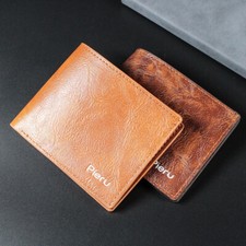 Men Bifold PULeather Credit ID Card Holder Wallet Purse Clutch Billfold  