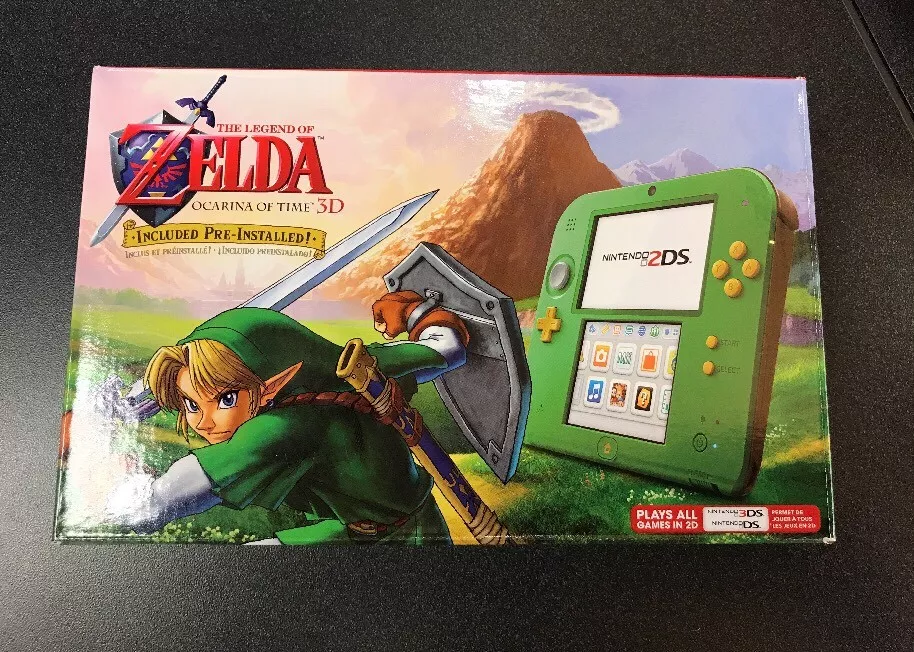 Nintendo Green 2DS System Zelda Ocarina Of Time Link Edition
