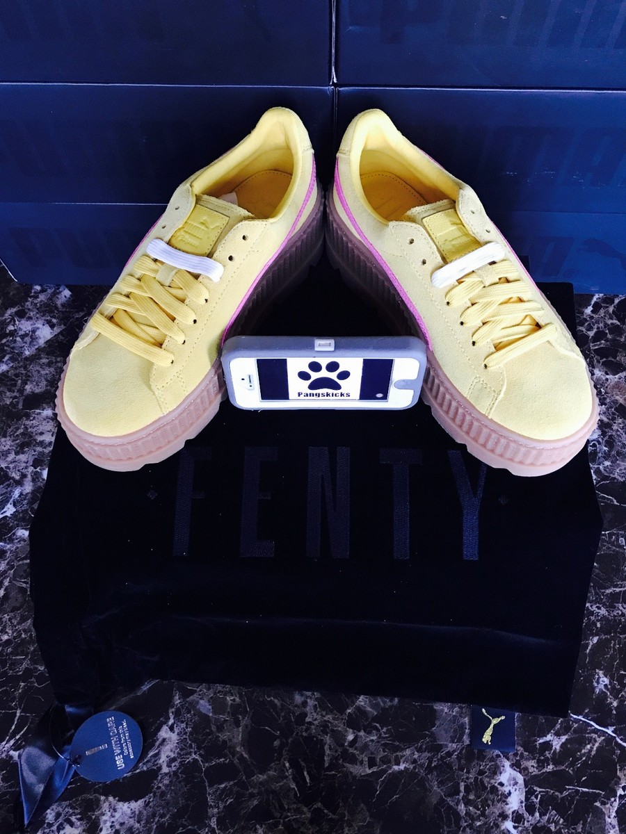 Puma Fenty by Rihanna Cleated Creeper Suede Lemon 366268-03 Puma Fenty by Rihanna Cleated Creeper Suede Lemon 366268-03