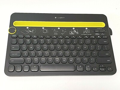 Logitech Multi-Device K480 Bluetooth Keyboard-Black- Nice Condition