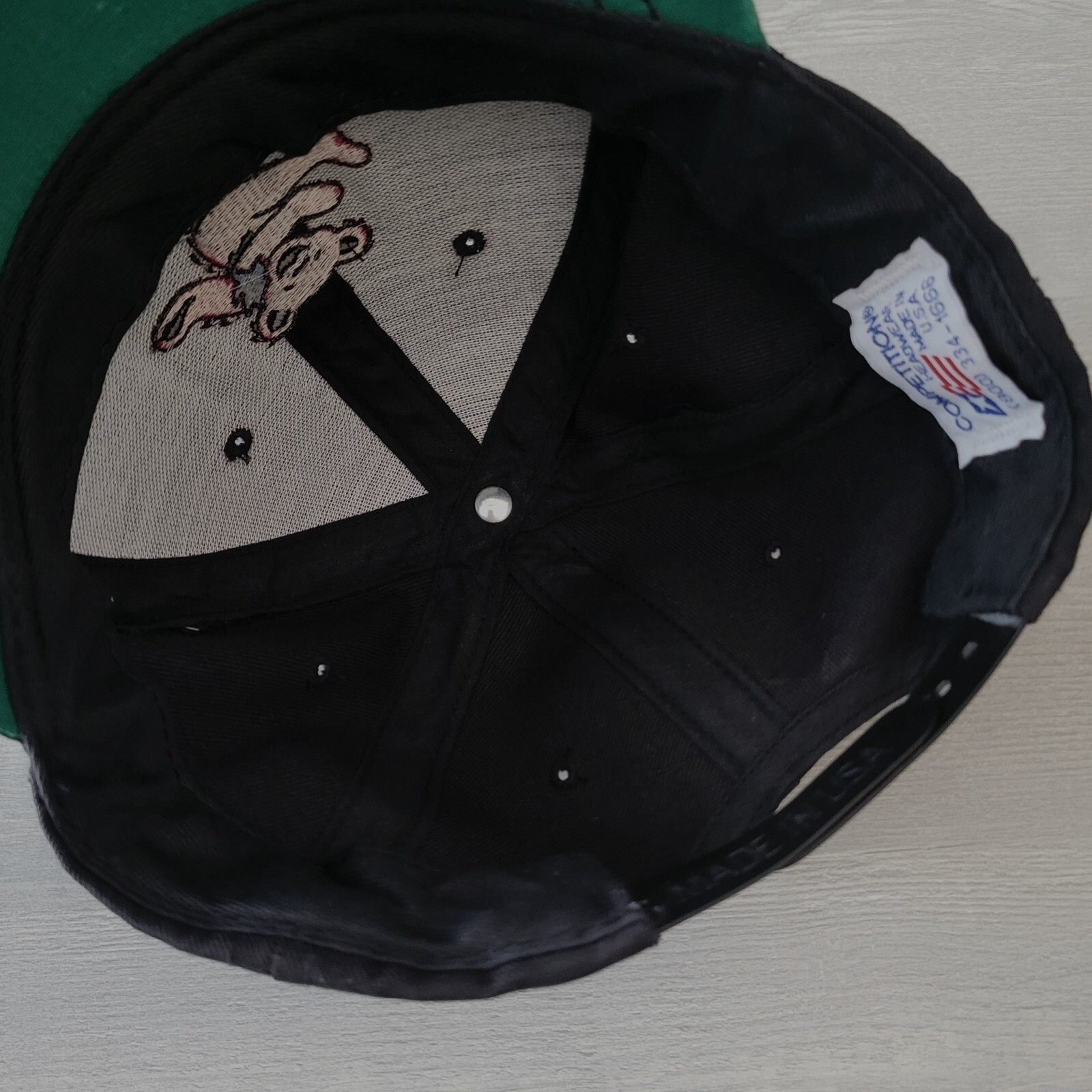 Grateful Dead Dancing Bear Hat Snapback Black Pin… - image 8