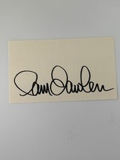 PAM DAWBER SIGNED INDEX CARD AUTOGRAPH BECKETT AUTHENTICATED COA MORK & MINDY