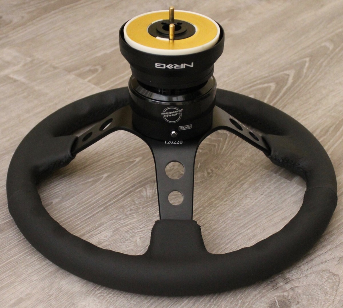 NRG SHORT HUB QUICK RELEASE STEERING WHEEL 06BKY FOR NISSAN 240SX