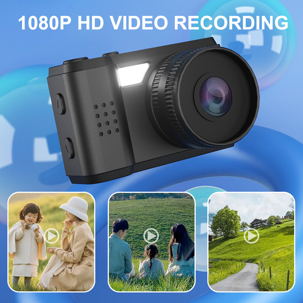 Mini Camera With Screen Indoor Outdoor HD 1080P Portable Small