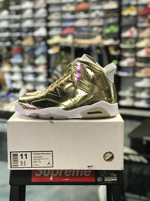 Size 11 - Air Jordan 6 Retro Pinnacle Metallic Gold 676556809161| eBay