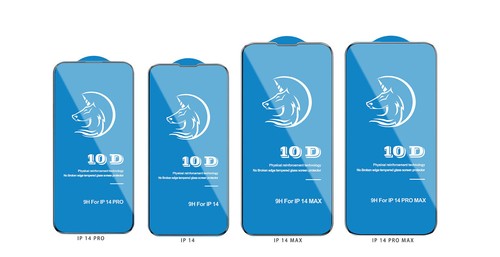 For iPhone 16 /15/14/13/12/11/XS/8 2Pack 10D Screen Protector Tempered Glass - 第 2/14 張圖片