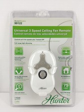 HUNTER Universal 3 Speed Ceiling Fan Remote Control Model 99122 White New Sealed