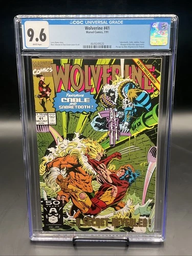 Wolverine #41 (Marvel Comics Early July 1991)CGC Graded 9.6 White Pgs Key Issue