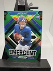 2025 Panini Prizm - Jaxson Dart #6 Emergent Green Prizm (RC)