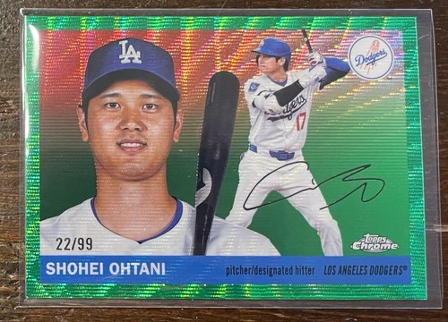 /99 Shohei Ohtani Green Wave Refractor 2025 Topps Chrome Platinum Anniversary