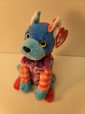Ty Beanie Baby HODGE-PODGE the Dog 6" 15cm MWMTs Rare Blue Front Paws New 