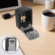 Key Lock Box Combination Code Lockbox Storage Case with Password