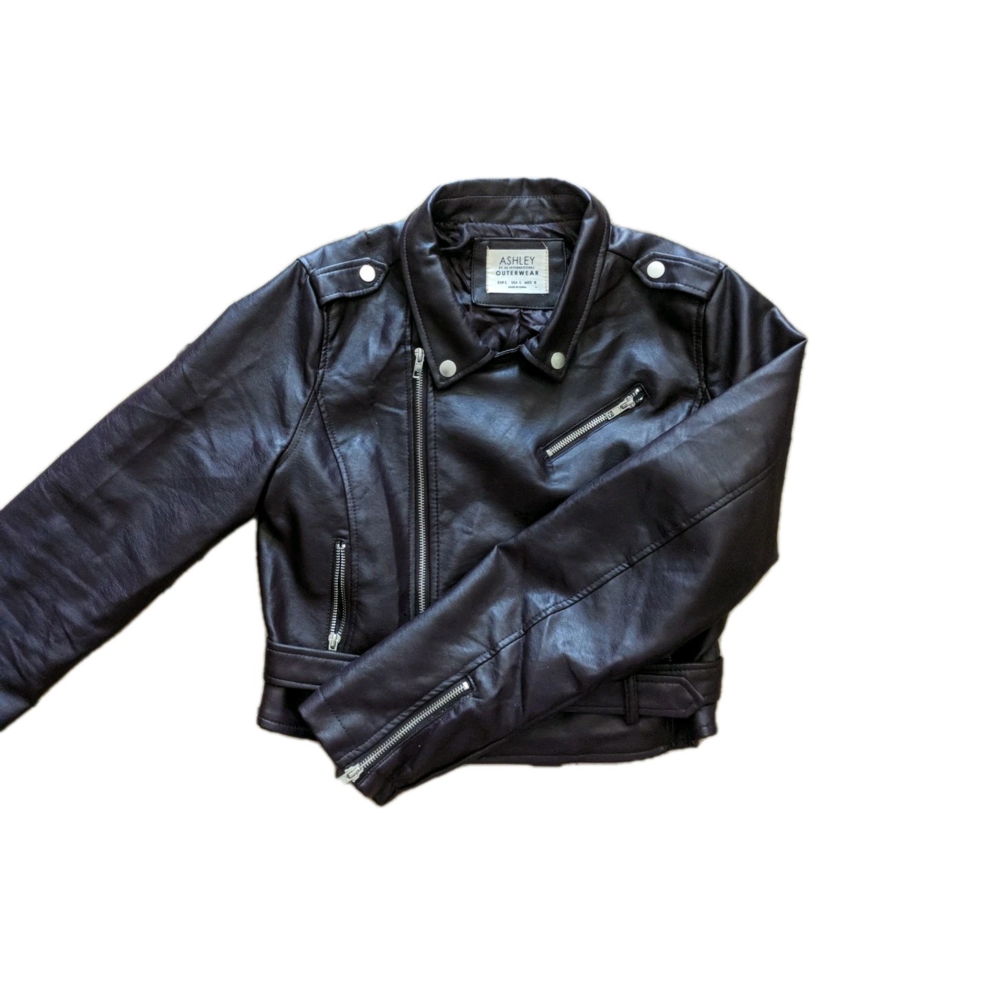 Ashley Outerwear Brown Polyester Jacket Women's S… - image 1