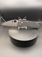 Spyderco Manix 2 Knife Black G-10 83mm (3.375" Matte Satin)  - Aftermarket Parts