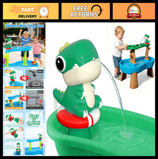 Dinosaur Water Table Pump - Rechargeable Battery-Powered Water Pump for Kids Fun