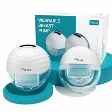 Paruu P10 Wearable Breast Pump 2 Pack 338mmHg 4 Modes 9 Levels Low Noise