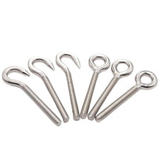 Heavy Duty Stainless Threaded Eye/Hook Bolt Ring Bolts for Garden Fence Projects