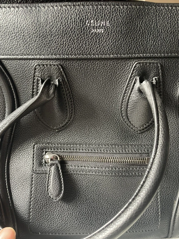 Authentic Celine Micro Luggage Tote - Image 4 of 4