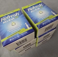 Refresh Relieva PF Preservative-Free Tears Lubricant 30 Vials 6 Boxes