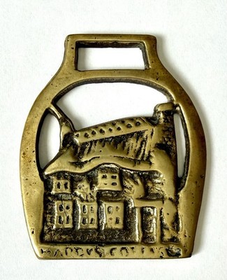 Brass Horse Medallion Ornament Celtic Paddys Irish Cottage House Vintage Ireland