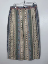 Vintage Carolina Colours Denim Midi Skirt Size 16 Y2k 90s