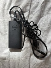 Dell 90W AC Power Adapter - Black Computer Charger With Circle Dell Adapter