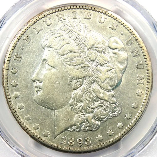 1893-CC Morgan Silver Dollar $1 Carson City Coin - PCGS VF Detail - Looks XF!