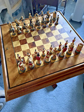 Anne Carlton Studio Battle of Waterloo Hand-Painted Chess Set