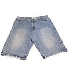 VTG Phat Farm Denim Shorts Mens 40 Blue Baggy Distressed Jorts Y2K Streetwear