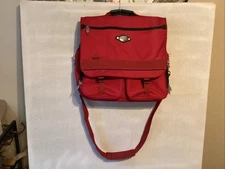 ricardo beverly hills luggage Big Sur messenger red style# 1800