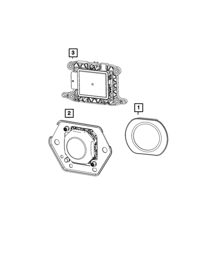 Genuine Mopar Adaptive Speed Control Module Sensor And Bracket 68645752AA - Picture 4 of 4