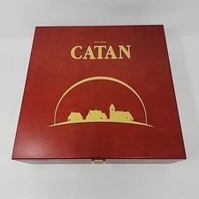 Settlers Of Catan 15th Anniversary Wood Edition Board Game Excellent Complete