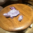 Purple Turtle Figurine Set of 3, 3-Piece Turtle Figurines — photo 3