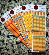  4 Lot   150 SURE TIP BOARD 01 150 Fund-Raising Raffle Pull Tab Jar Tickets