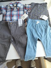 NWT Carters Baby Boy 6-9 Months Pants Short Sleeved Shirts Outfits Clothes Lot