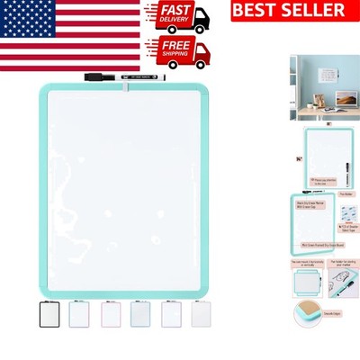 Colorful Mint Green Dry Erase Board with Marker & Easy Mounting