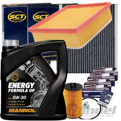 FILTERSET+ MANNOL 5W30 ÖL+BERU ZÜNDKERZEN passend für OPEL CORSA D 60-100 PS - Bild 1 von 4