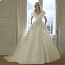 Customized Wedding Dress Tank Bride Dresses Simple A Line Bridal Ball Gowns