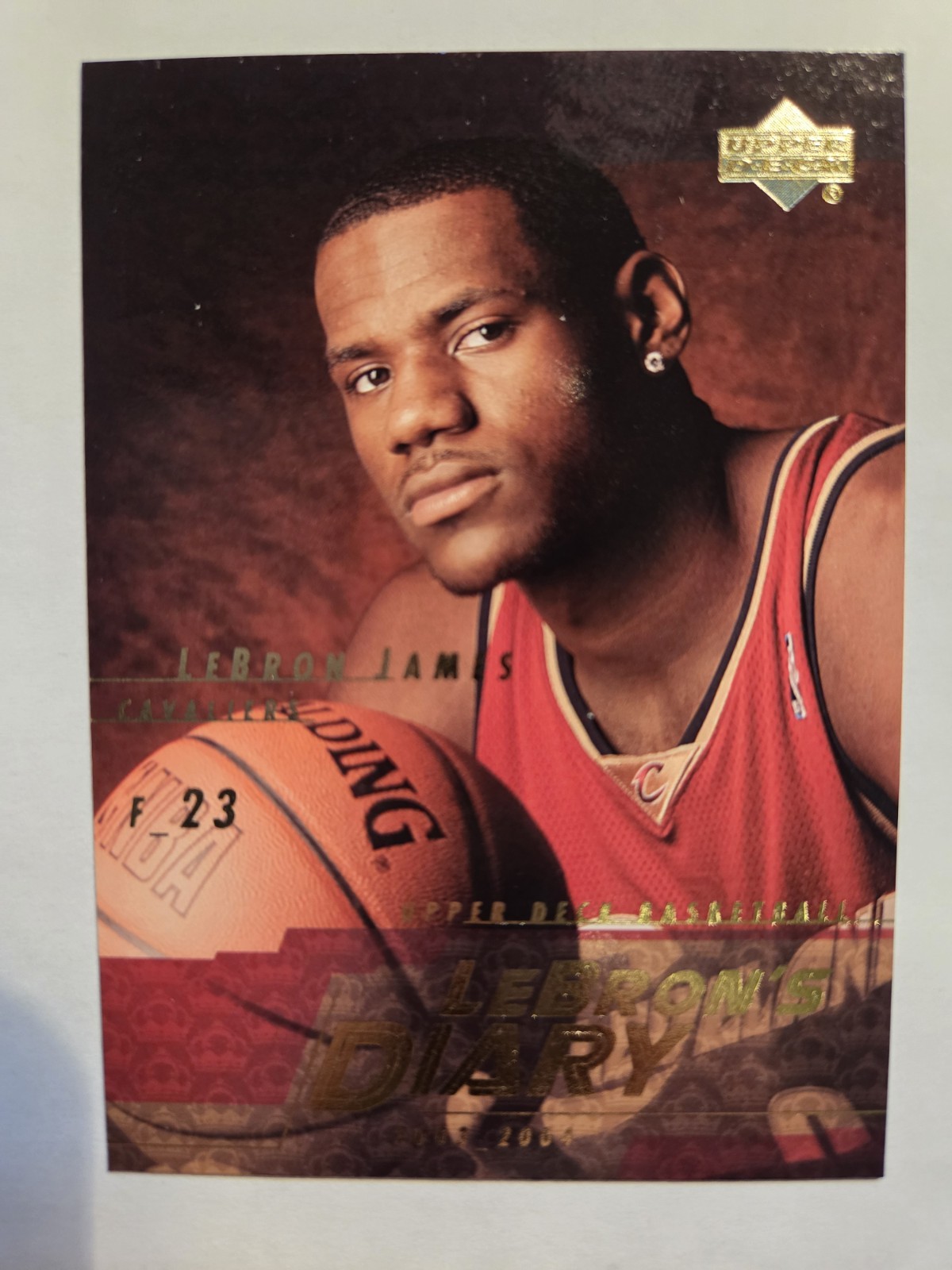 2003 Upper Deck  LeBron  James  #lj10  Diary  NBA Basketball  Cleveland...