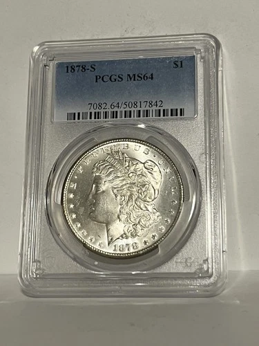 1878 S PCGS MS64 Morgan Silver Dollar $1 US Mint Better Coin 1878-S MS-64