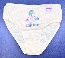 New Vintage Y2K St.Eve Kids Breathable Yellow Frog Panties With Tags Size 7/8