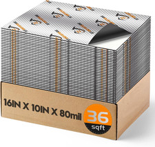 80Mil Car Sound Deadening Mat 36 Sq Ft Butyl Noise Insulation Deadener 33 Pcs